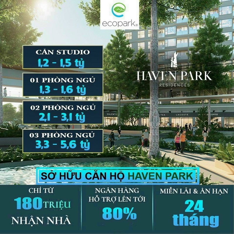 chính sách bán hàng chung cư Haven Park