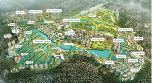 phối cảnh tổng thể dự án Ecopark