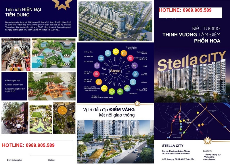 Tiện ích chung cư Stella City AMC Thanh Hóa