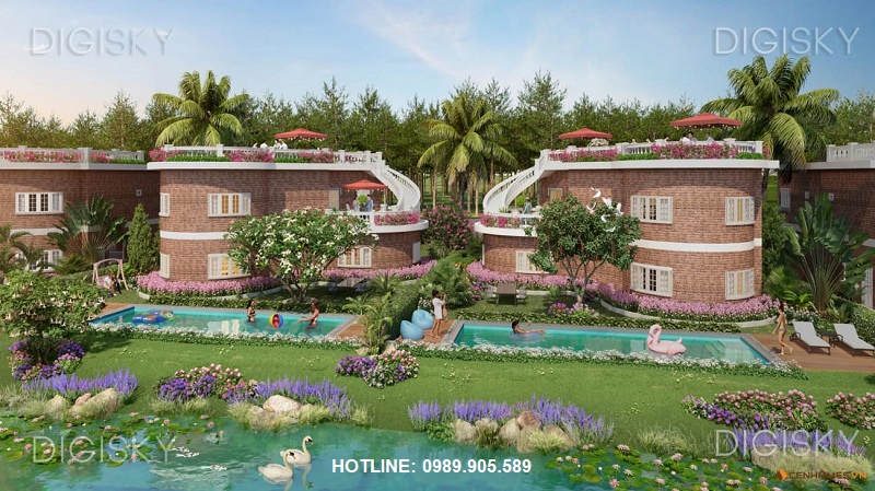 Biệt thự Hoa Tiên Golf Villas view rừng thông, có bể bơi riêng