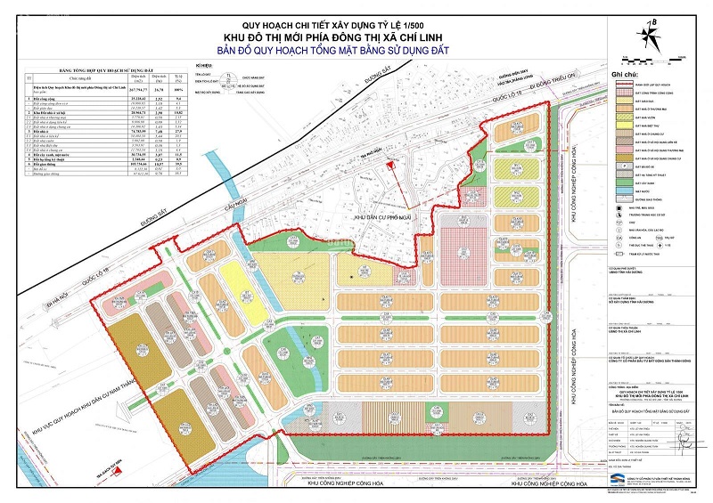 Quy hoạch chi tiết Khu đô thị mới phía đông Chi Linh North Eastern Hill 