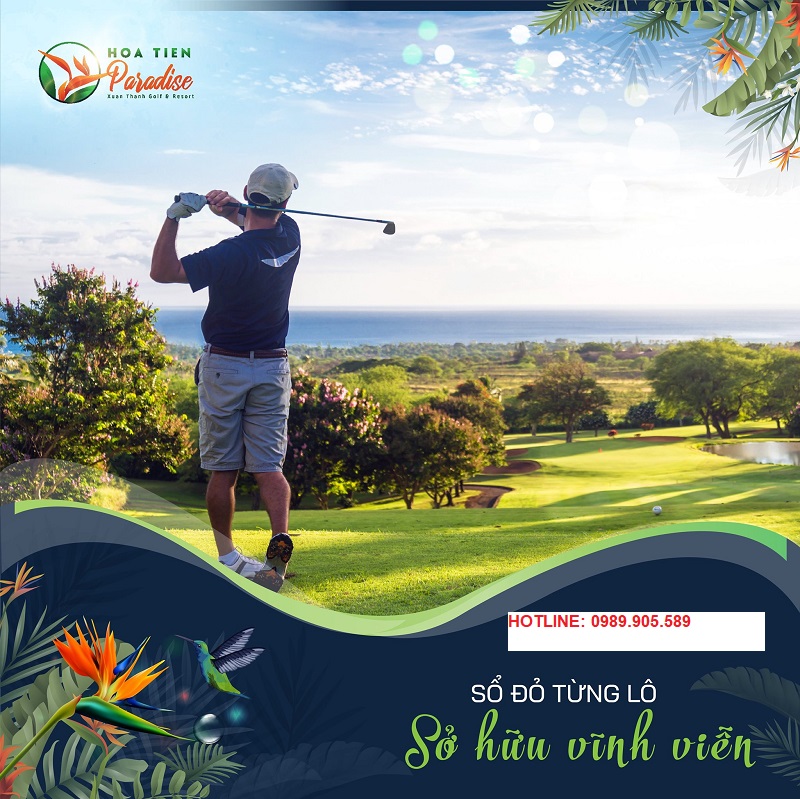 Sân golf 18 hố tại Hoa Tiên Paradise - Xuân Thành