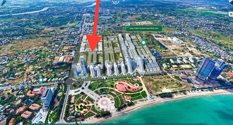 Phối cảnh 3 khu đô thị Biển Bình Sơn Ocean Park - Ninh Thuận   