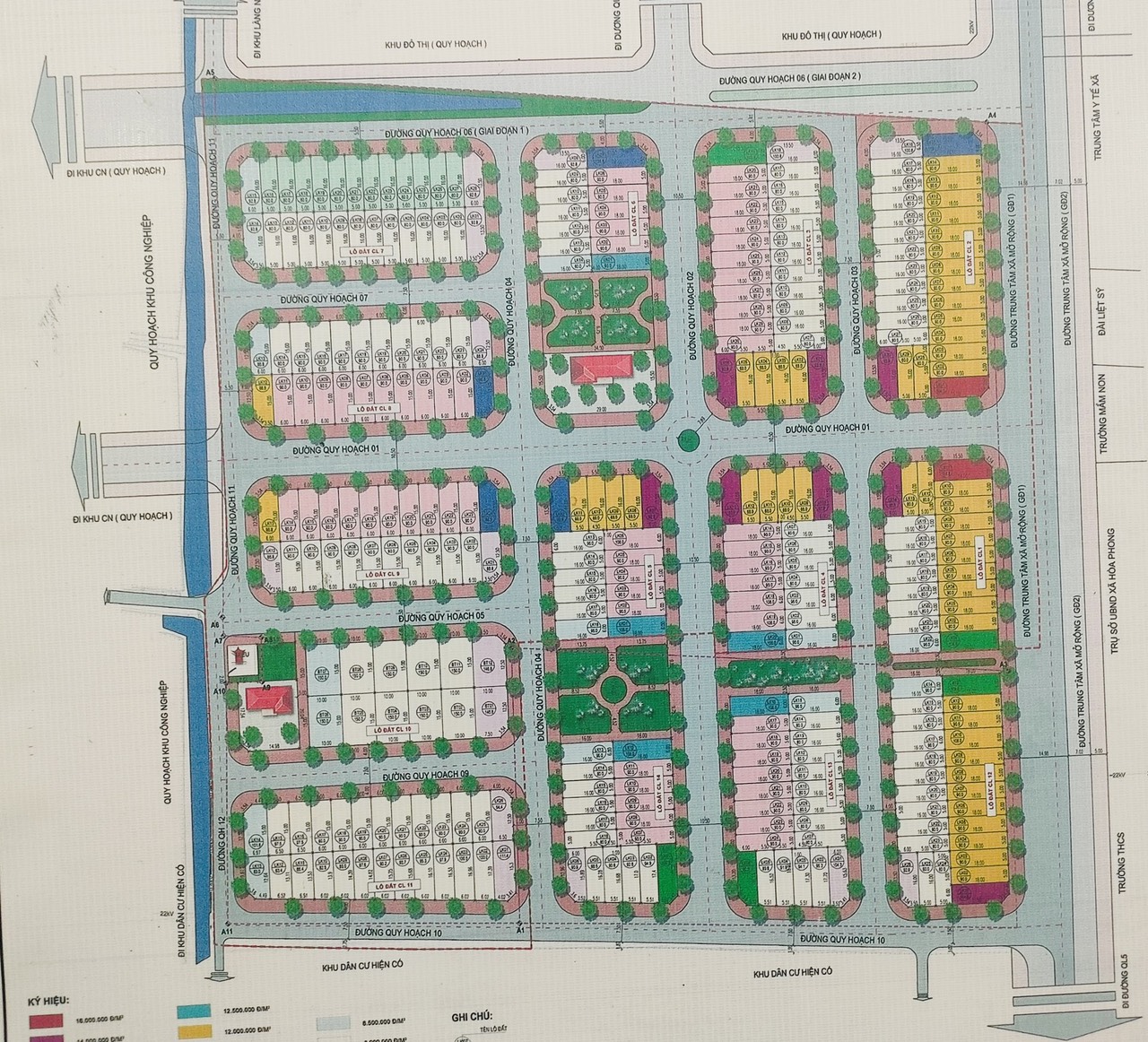 Đất đấu giá Hòa Phong - Mỹ Hào - Bảng giá GỐC 300 Lô