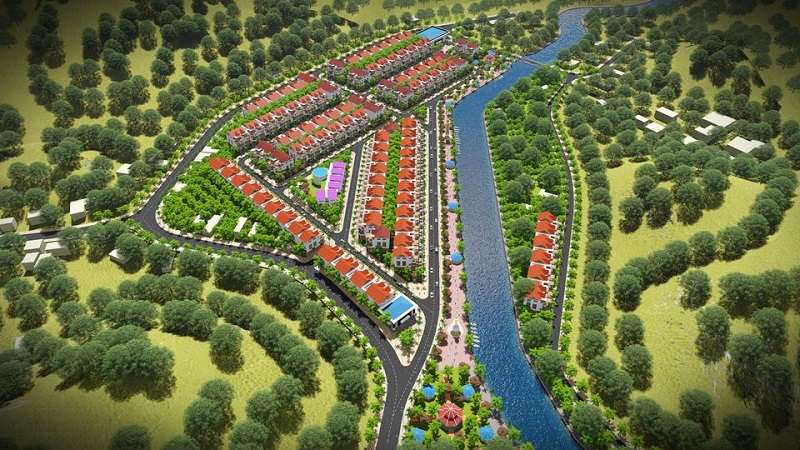  Phối cảnh 2 khu dân cư Bến Sơn - Yên Lập Riverside Phú Thọ