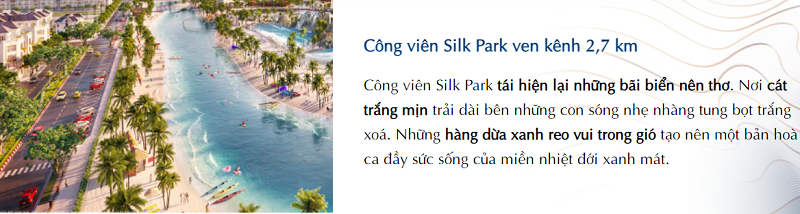 Phối cảnh công viên Silk Park Vinhomes The Empire Hưng Yên